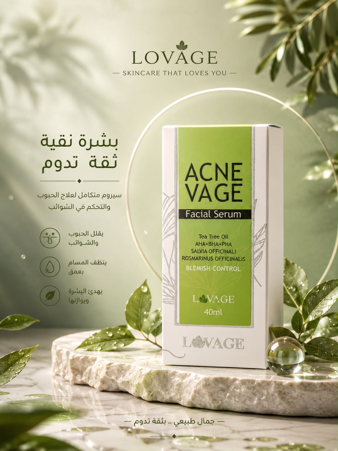 Lovage Acne Vage Face Scrub من منتجات تافوريا